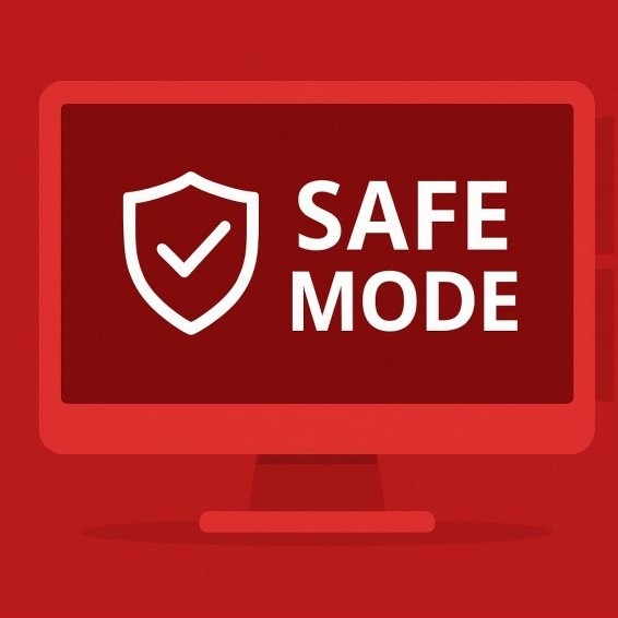 ورود به حالت safe-mod